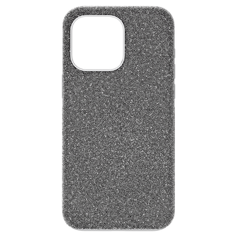 swarovski high smartphone case iphone 15 pro max silver tone