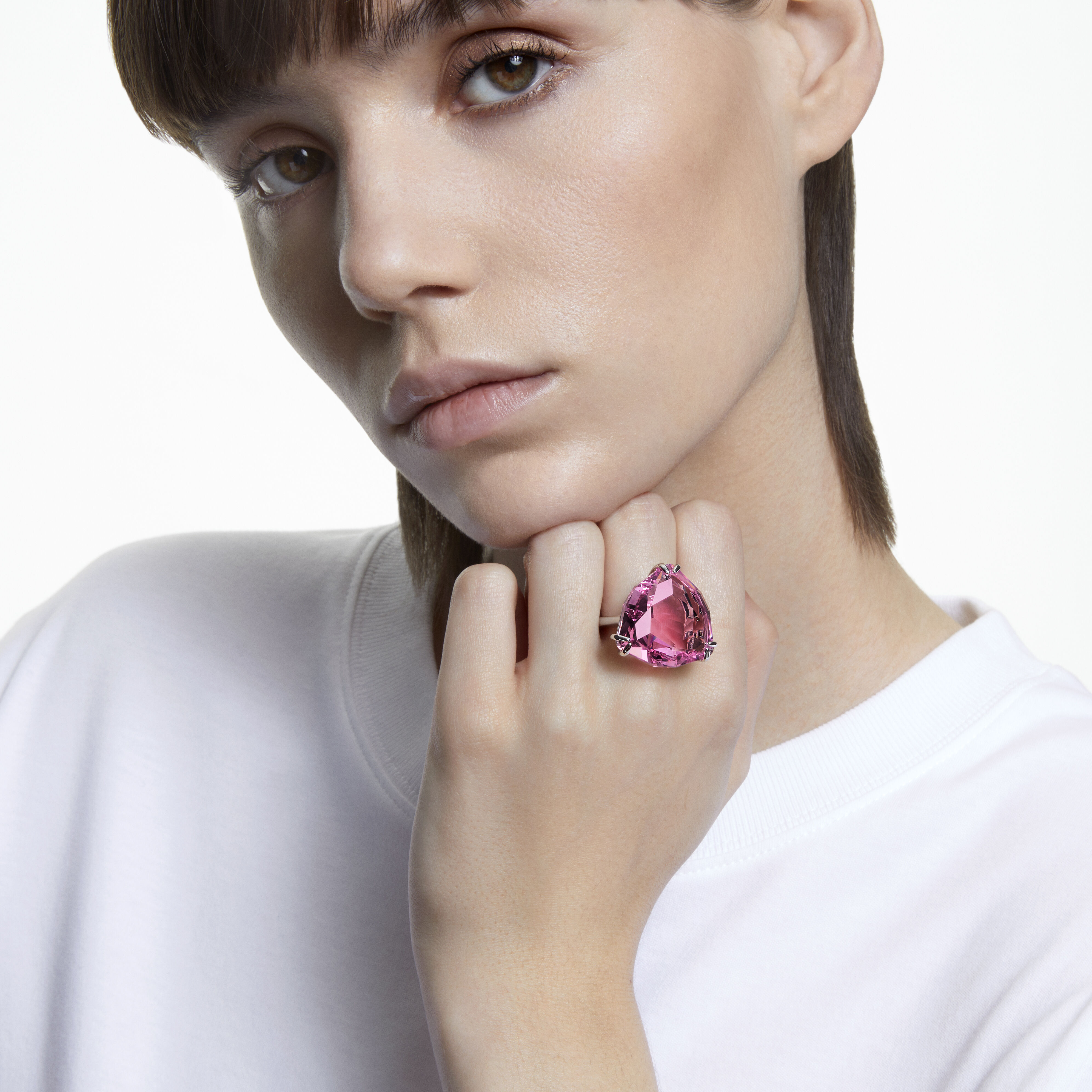 Pink crystal ring clearance