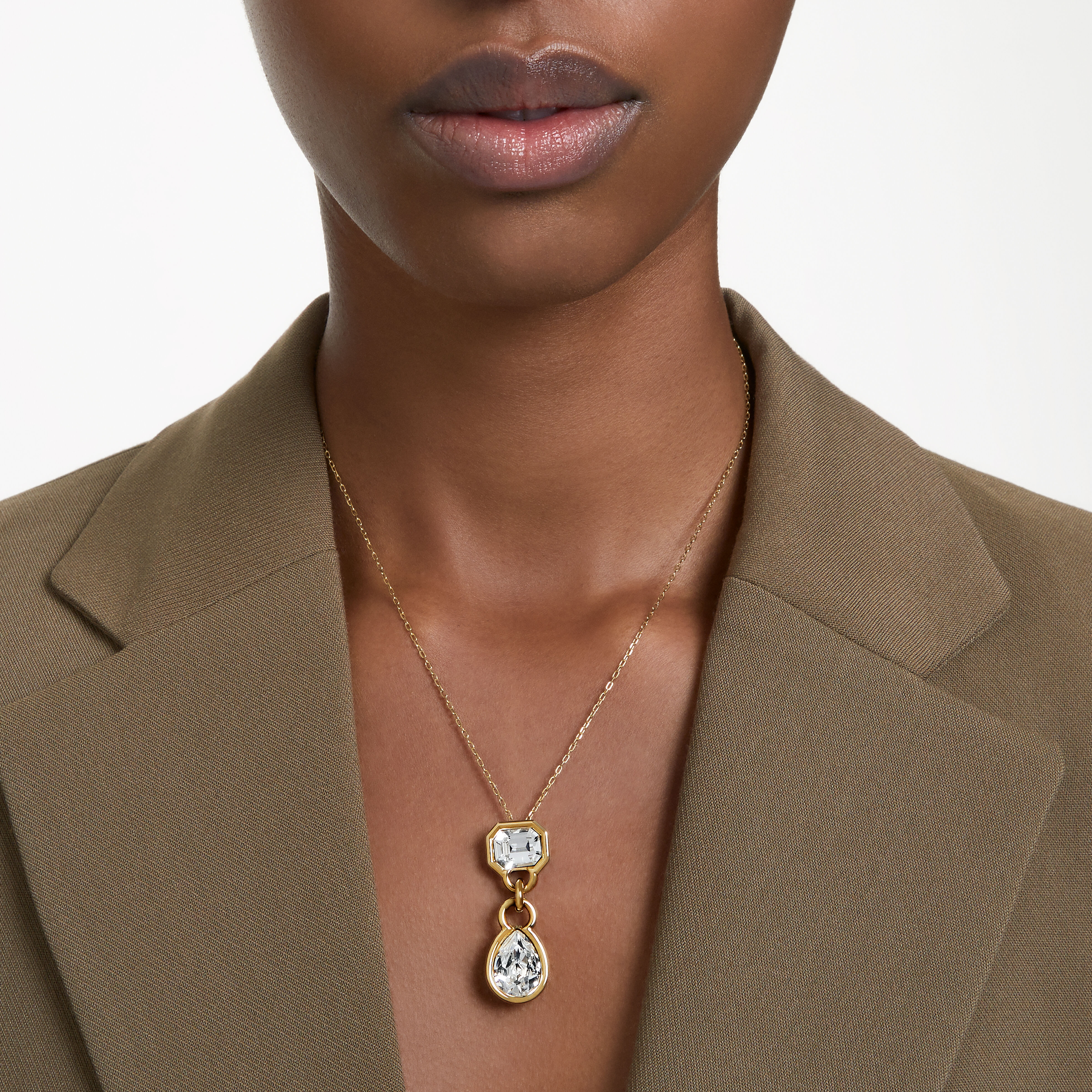 Swarovski lipstick clearance necklace