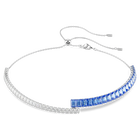 swarovski matrix choker mixed cuts blue rhodium plated