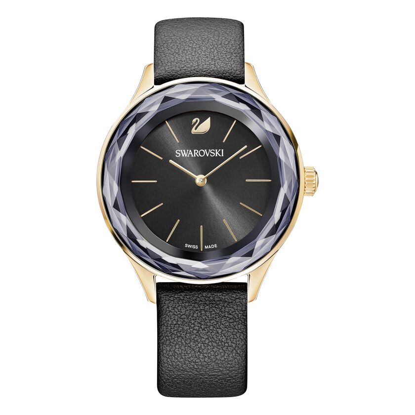 Octea Nova Watch, Black, Rose Gold Tone