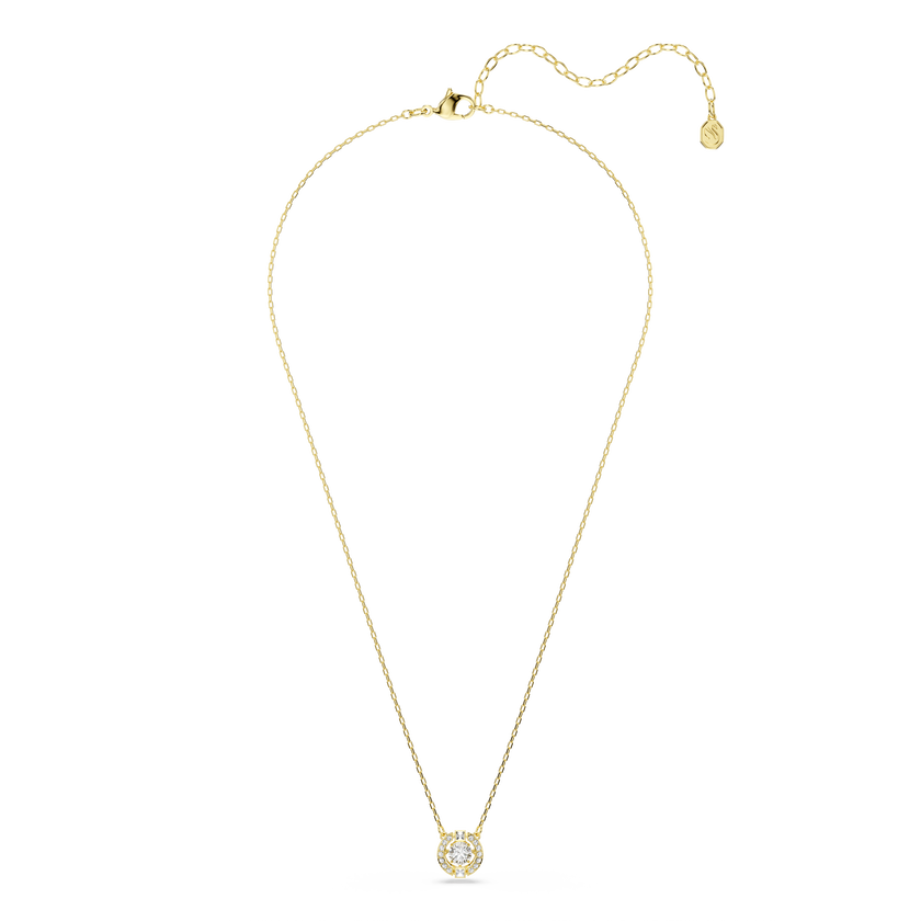 swarovski una angelic pendant  mixed cuts  white  18k gold finish
