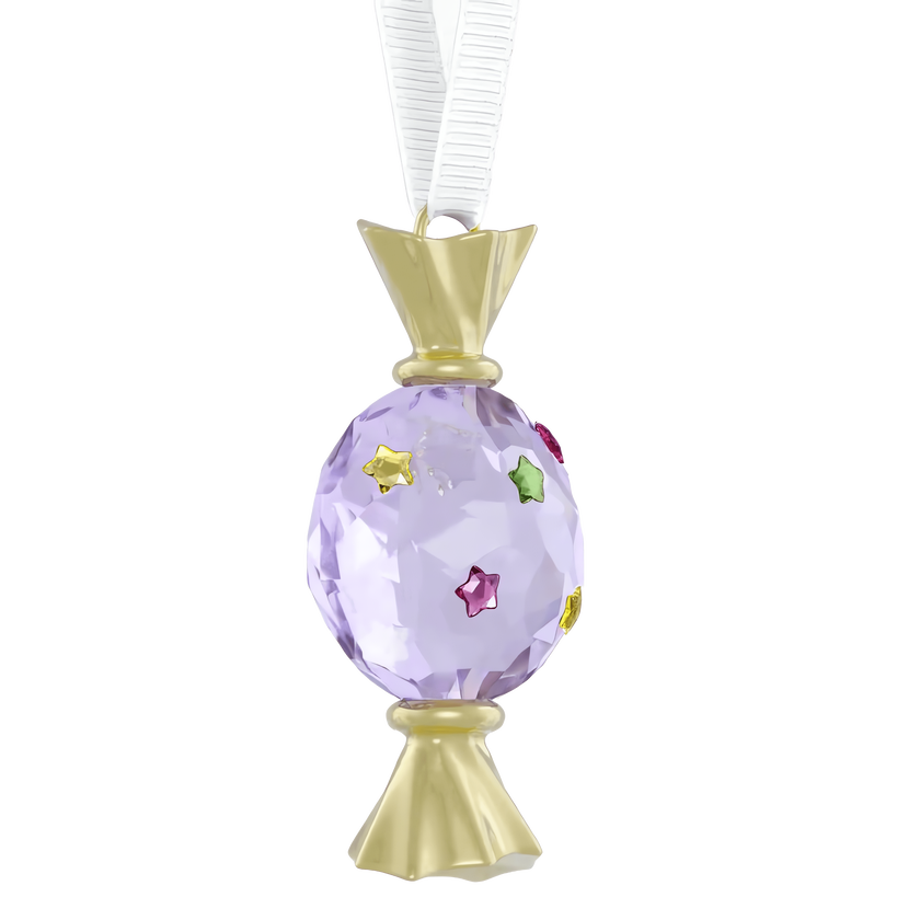 swarovski holiday cheers dulcis candy ornament  violet