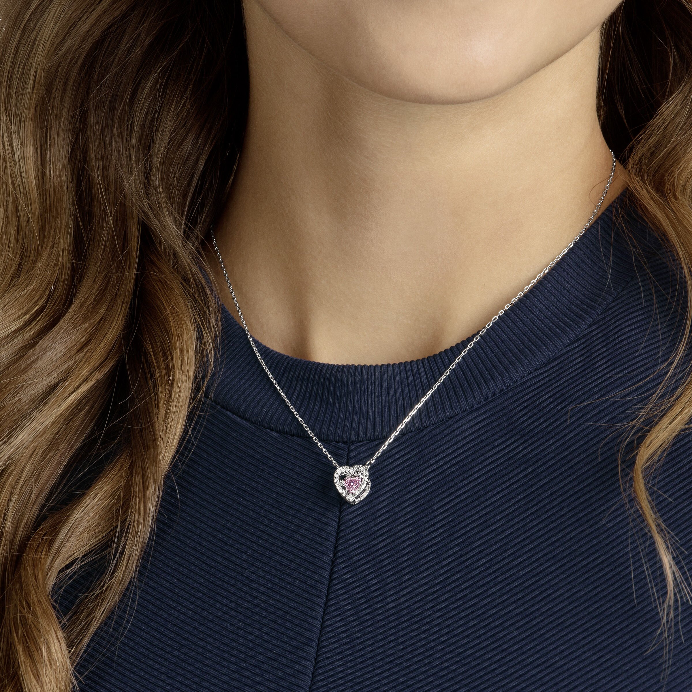 Swarovski sparkling shop heart necklace