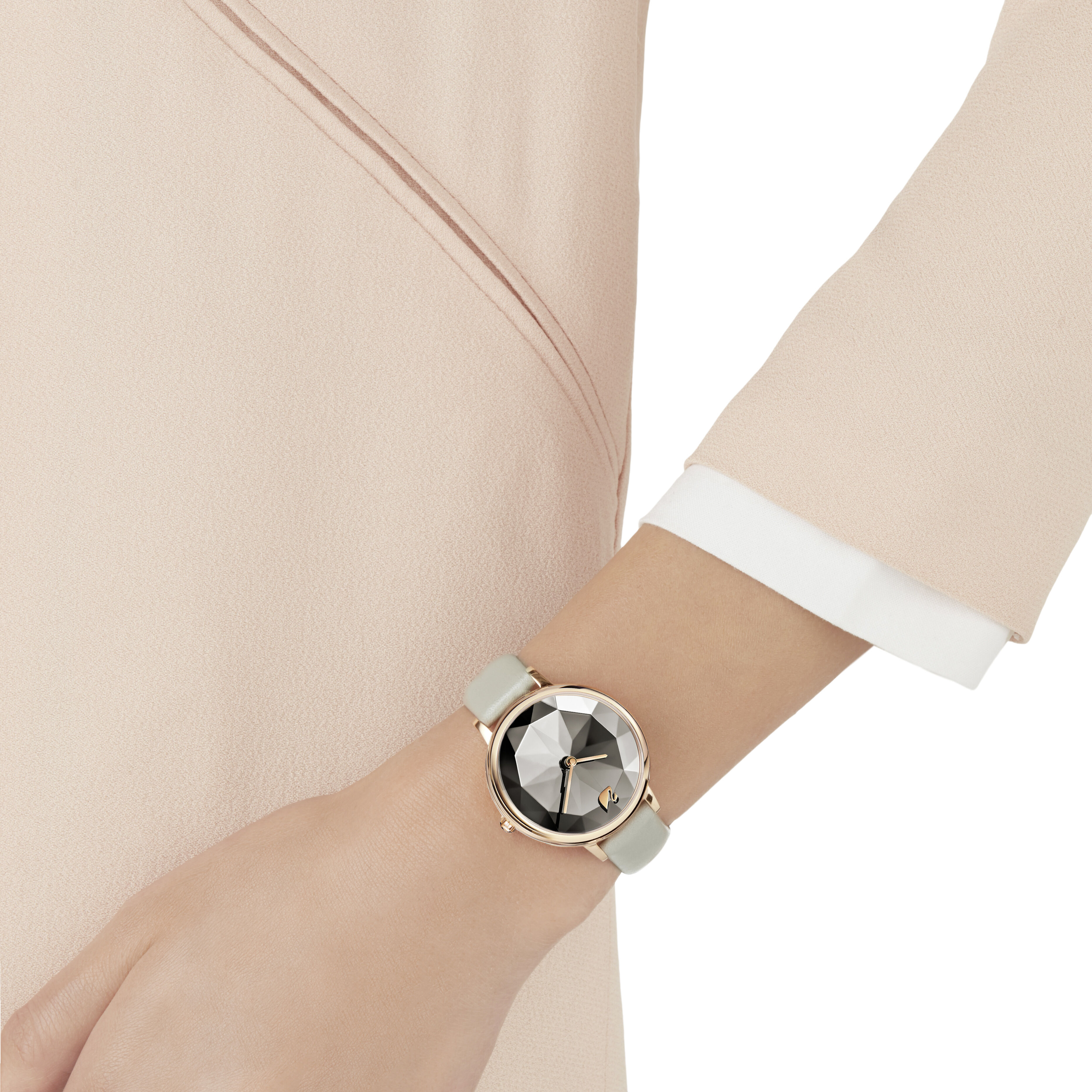 Swarovski crystal lake watch rose gold on sale