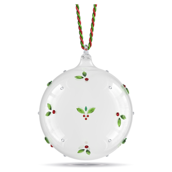swarovski holiday cheers  mistletoe ball ornament