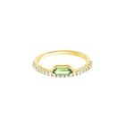 Oz Ring, White, Gold plating
