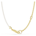 swarovski idyllia necklace  crystal pearl  white  gold tone plated