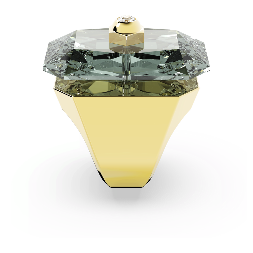 swarovski studiosa ring  gray  gold tone plated