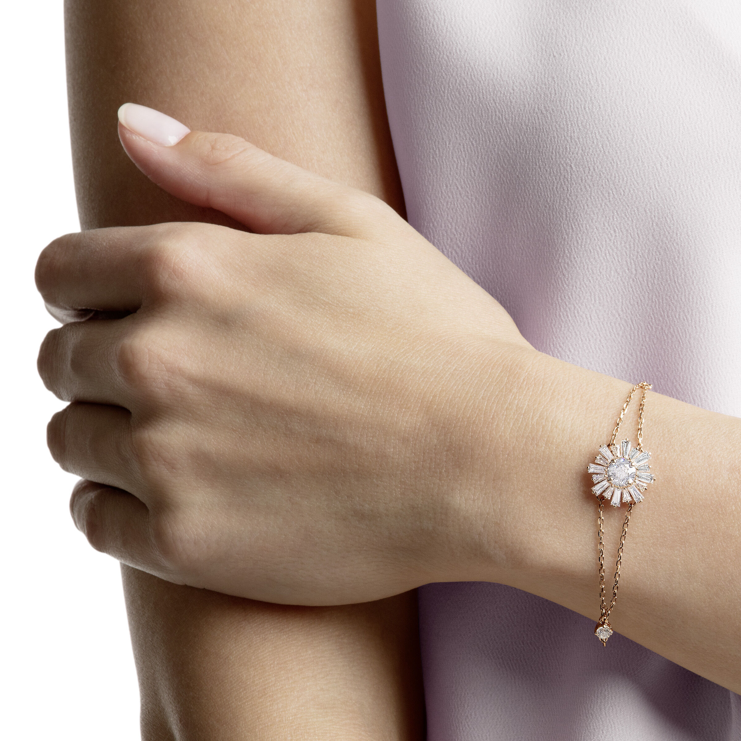 Buy Swarovski Sunshine Bracelet White Rose gold plating
