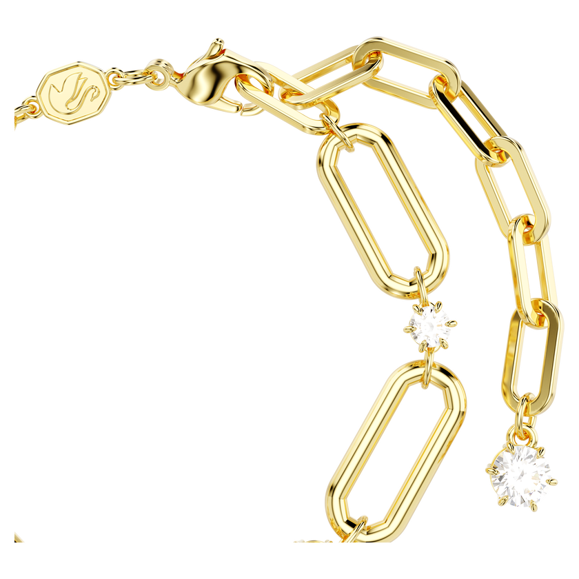 swarovski constella bracelet  white  gold tone plated