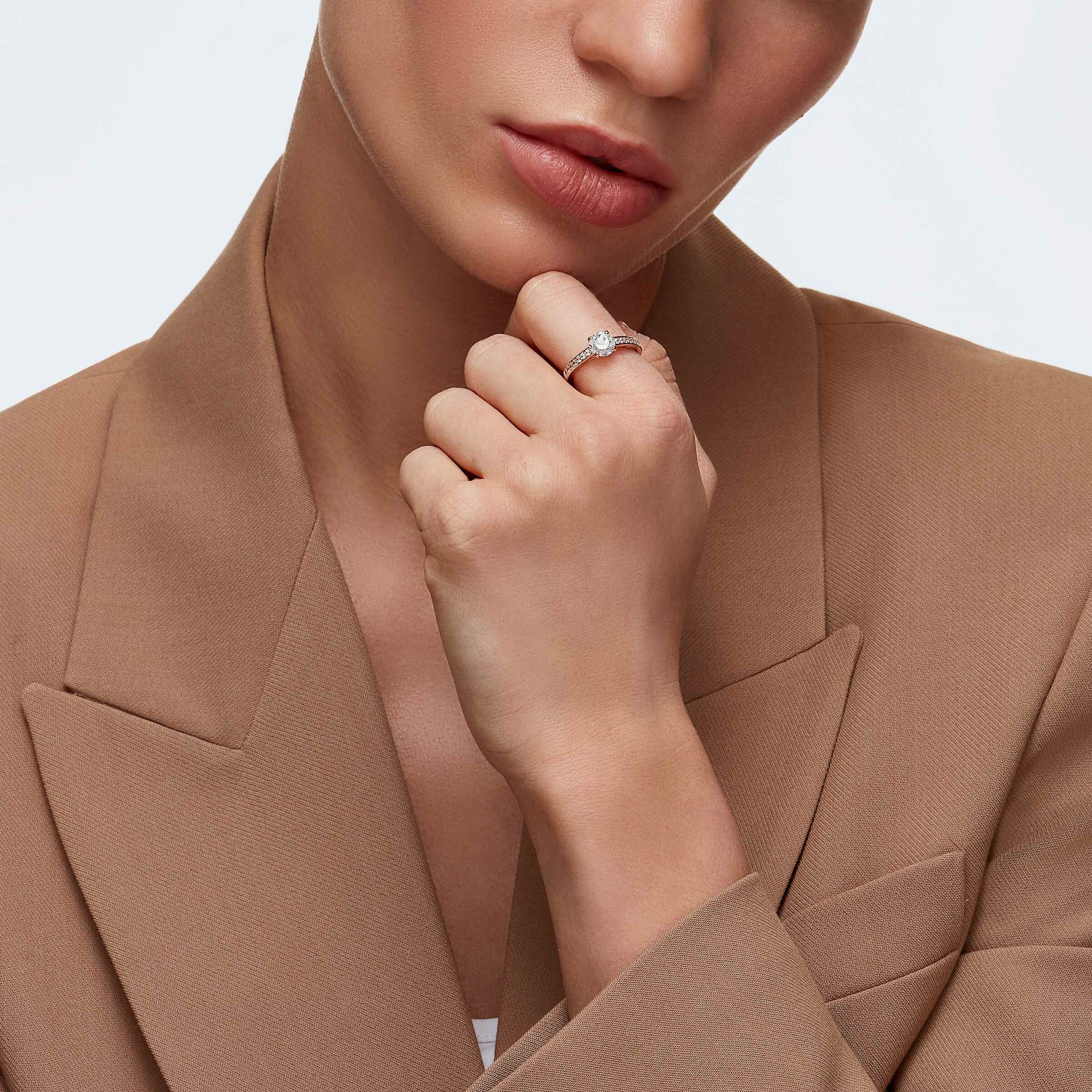 Swarovski attract ring rose gold shop