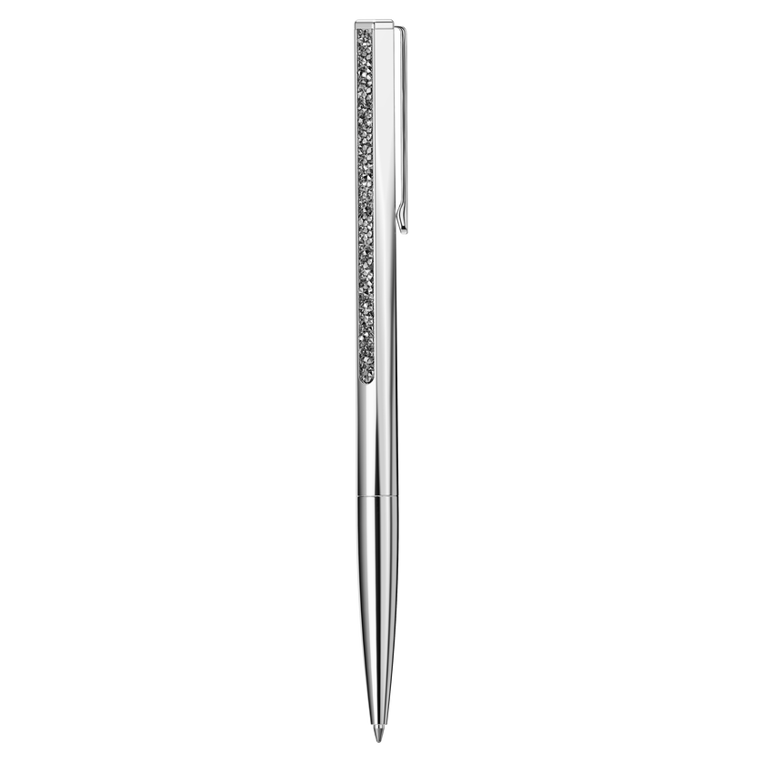 swarovski crystal shimmer ballpoint pen  silver tone  chrome plated