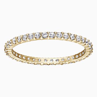 Vittore Ring, White, Gold-tone plated