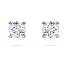 swarovski eternity stud earrings  laboratory grown diamonds 0 5 ct tw  18k white gold