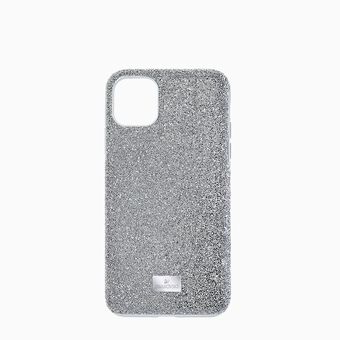 High Smartphone Case, iPhone® 12 mini, Silver Tone