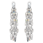 Polar Bestiary Clip Earrings, Multi-colored, Rhodium plated