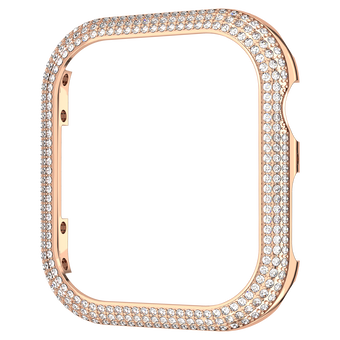 swarovski sparkling case for apple watch series 7 41 mm rose gold tone