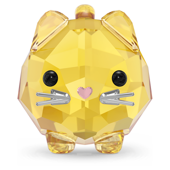swarovski chubby cats yellow cat