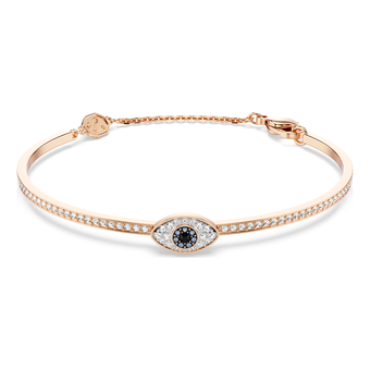 swarovski symbolica bangle  eye  multicolored  rose gold tone plated