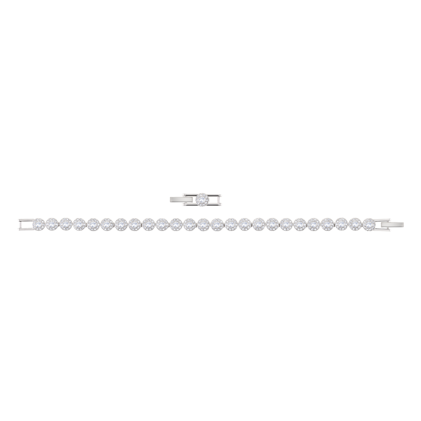 Angelic Bracelet, White, Rhodium Plating