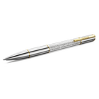swarovski crystalline lustre ballpoint pen silver tone mixed metal finish