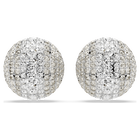 swarovski sublima clip earrings white rhodium plated