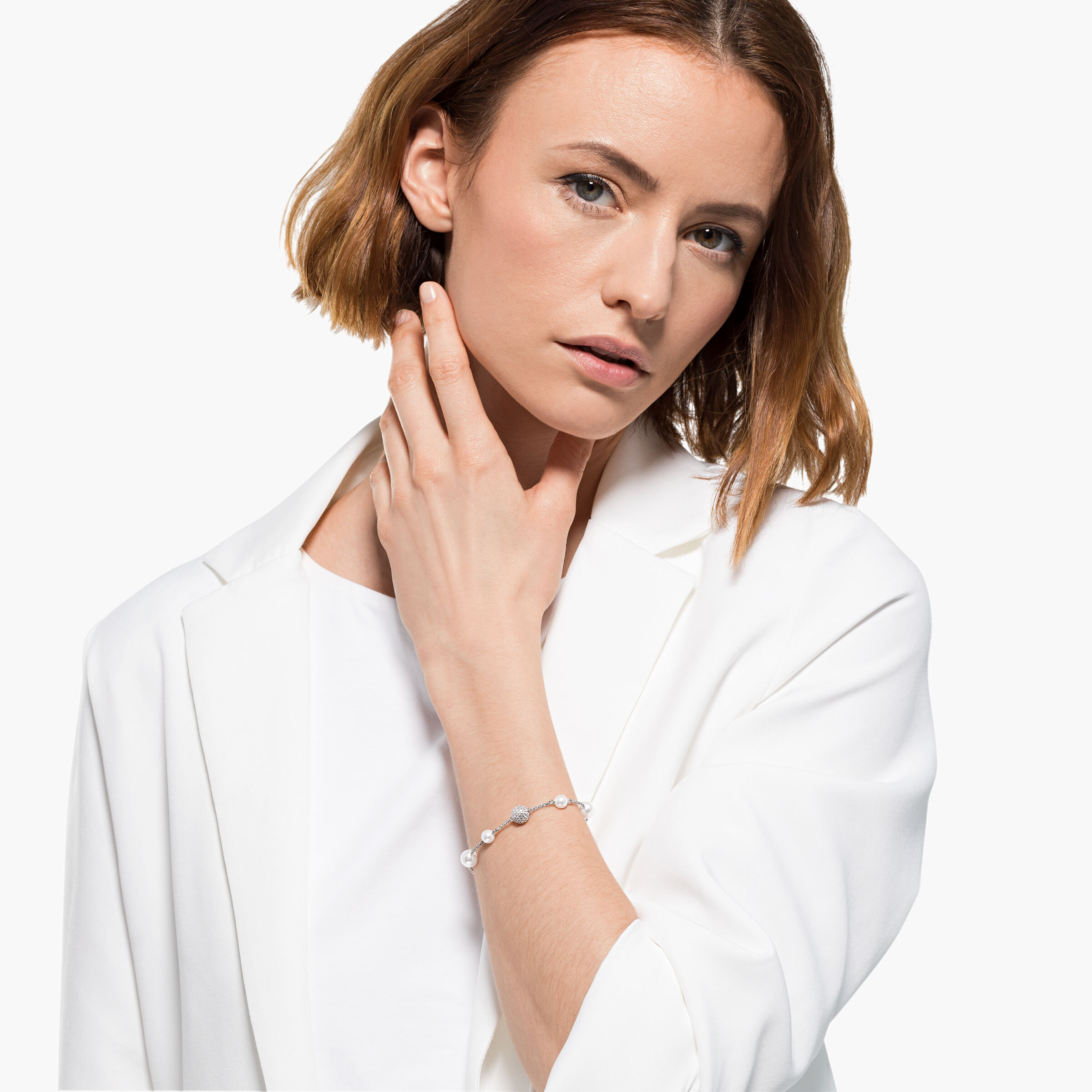 Swarovski Remix Collection Pearl Strand White Rhodium plated