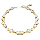swarovski dextera necklace mixed cuts white gold tone plated