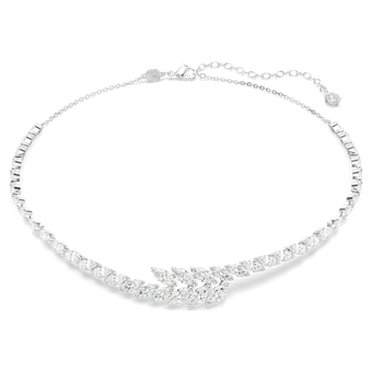 swarovski mesmera necklace  marquise cut  white  rhodium plated