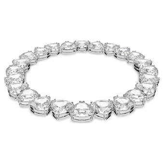swarovski millenia necklace  triangle  white  rhodium plated