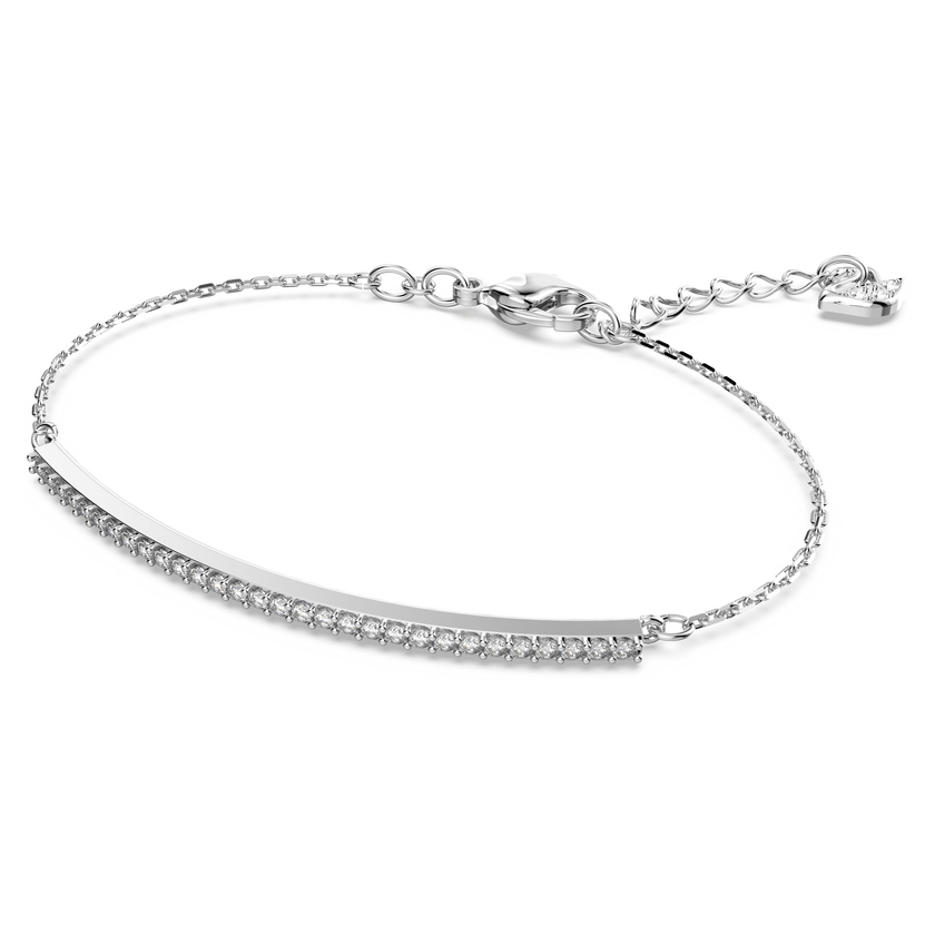 swarovski only bracelet  white  rhodium plated