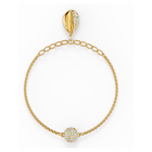 swarovski remix collection shell strand white gold tone plated
