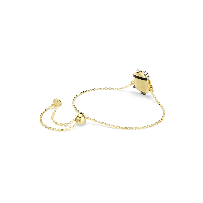 swarovski minions bob bracelet  pav   multicolored  gold tone plated