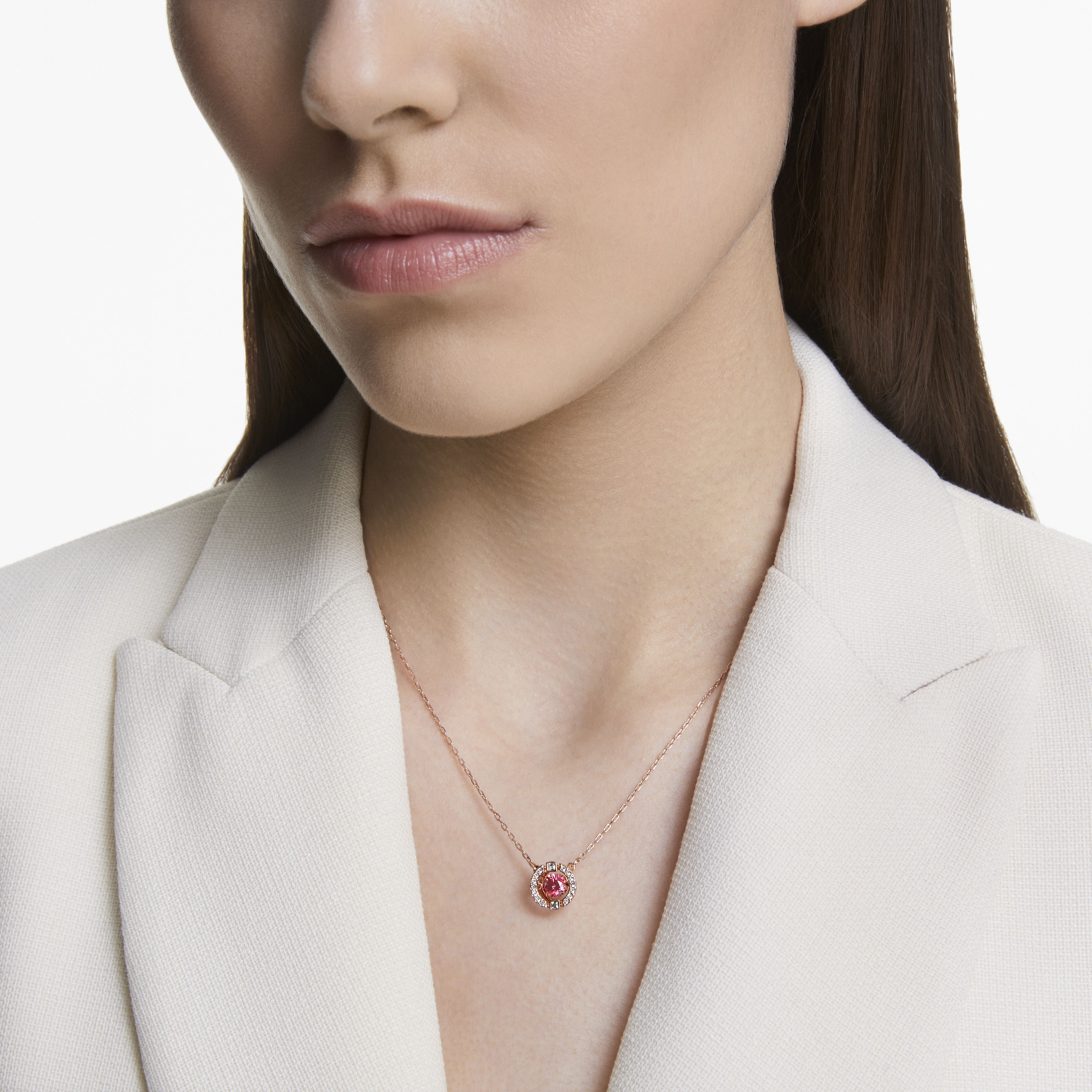 Buy Swarovski Swarovski Sparkling Dance Round Necklace Red Rose