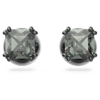 swarovski millenia stud earrings black ruthenium plated