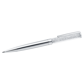 swarovski crystalline ballpoint pen silver tone