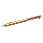 swarovski crystalline chinese new year ballpoint pen octagon shape year of the snake red gold tone plated