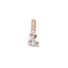 Swarovski Remix Collection Charm &, White, Rose gold plating