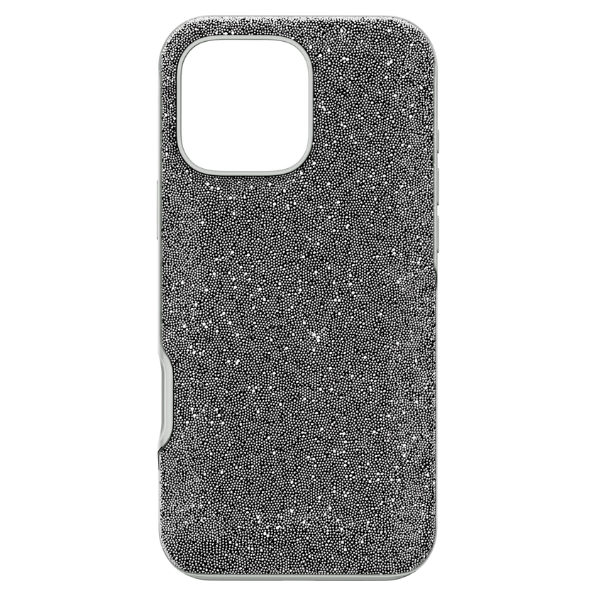swarovski high smartphone case  iphone  16 pro max  silver tone