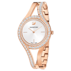 swarovski eternal watch metal bracelet white rose gold tone