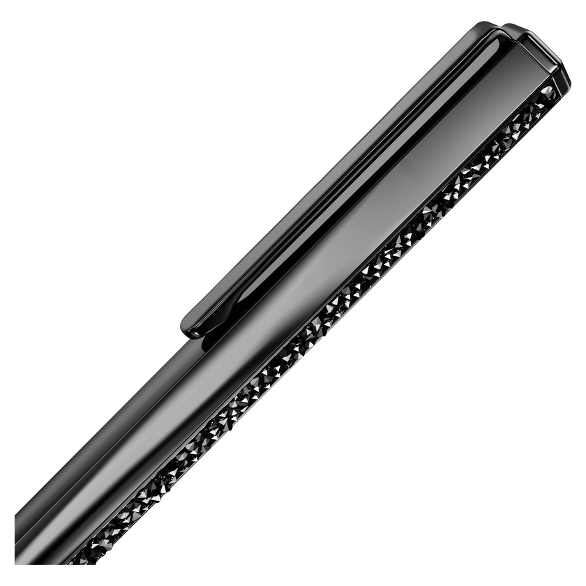 swarovski crystal shimmer ballpoint pen  black  black lacquered