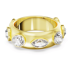 swarovski imber ring mixed cuts white gold tone plated