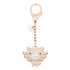 Little Pig Bag Charm, Pink, Mixed plating