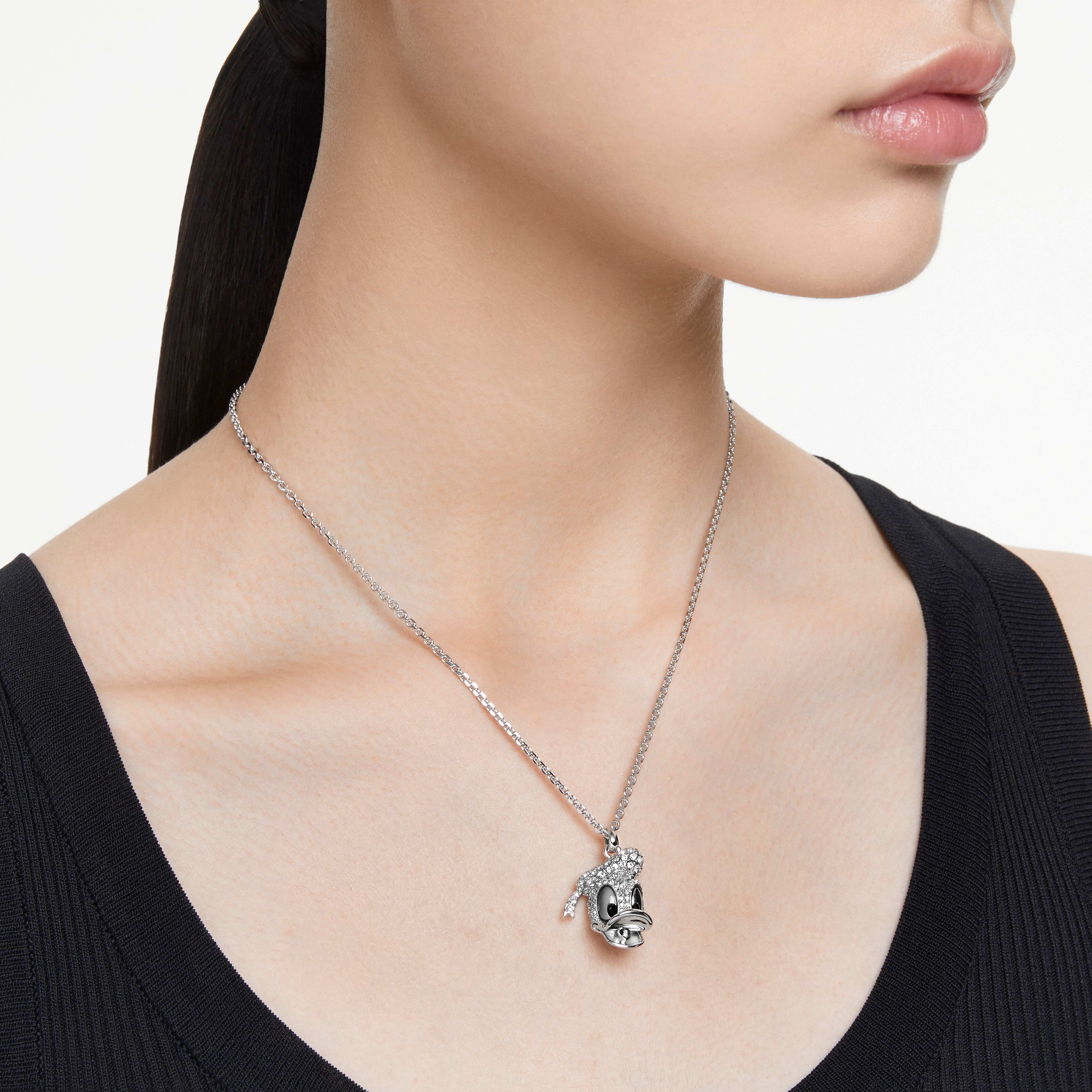 Buy Swarovski Disney Donald Duck pendant White Rhodium plated