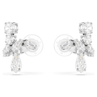 swarovski matrix clip earrings mixed cuts white rhodium plated