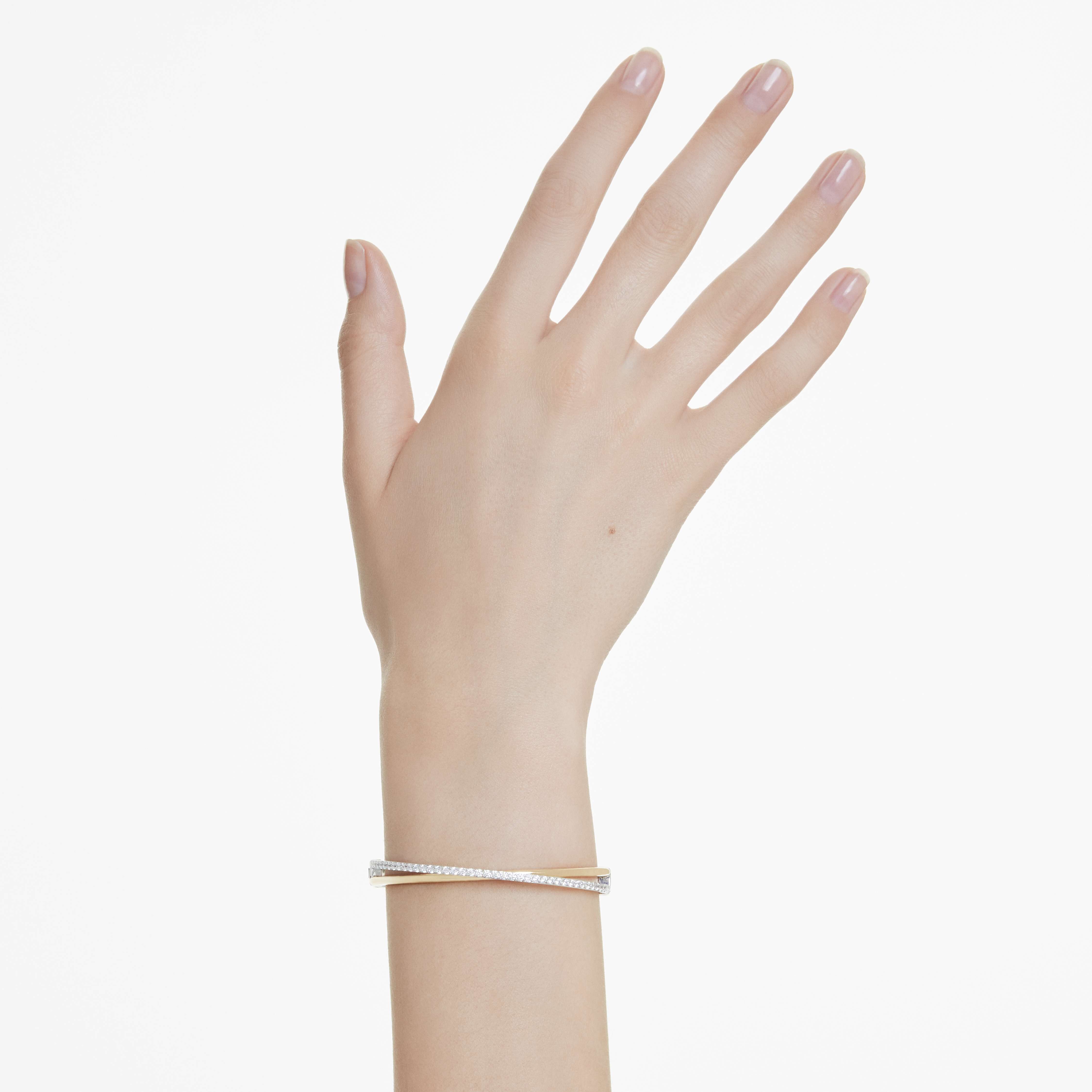 Buy Swarovski Hyperbola bangle, Round cut, White, Mixed Buy Swarovski Hyperbola bangle, Round cut, White, Mixed