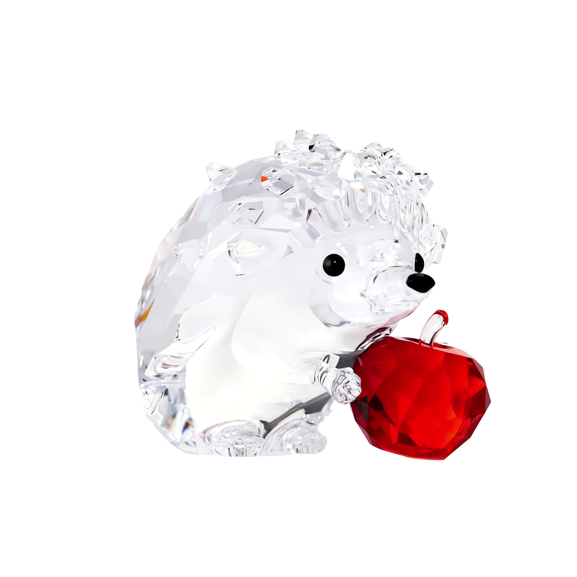 swarovski hedgehog with apple