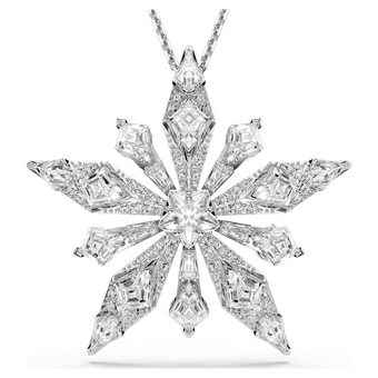 swarovski idyllia pendant  star  white  rhodium plated