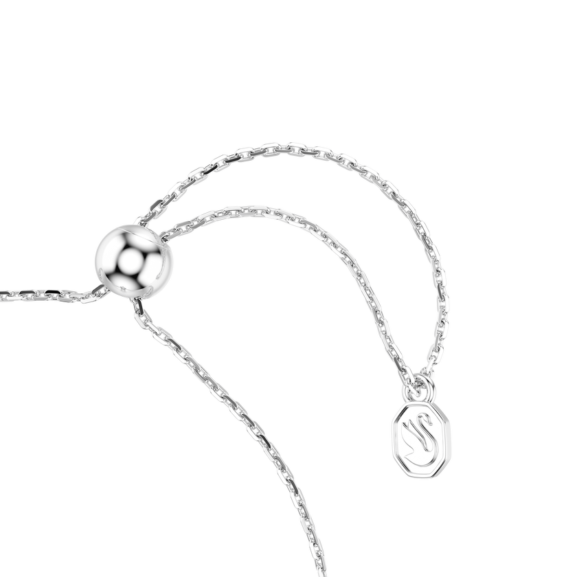 swarovski sublima bracelet  round cut  star  white  rhodium plated